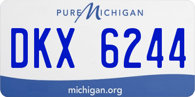 MI license plate DKX6244