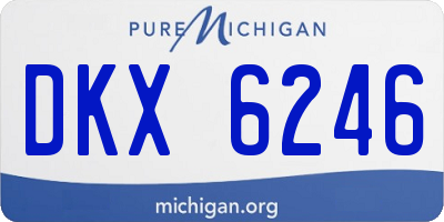 MI license plate DKX6246