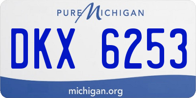 MI license plate DKX6253