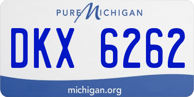 MI license plate DKX6262