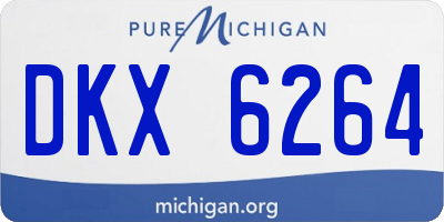 MI license plate DKX6264