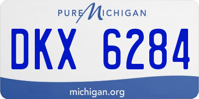 MI license plate DKX6284