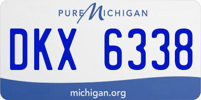 MI license plate DKX6338