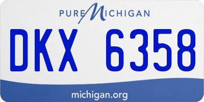 MI license plate DKX6358