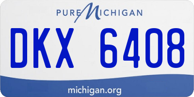 MI license plate DKX6408