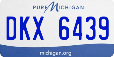 MI license plate DKX6439
