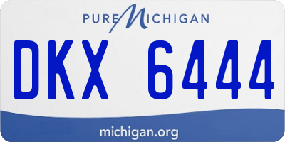 MI license plate DKX6444