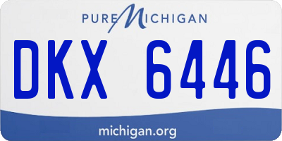 MI license plate DKX6446