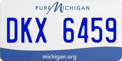 MI license plate DKX6459