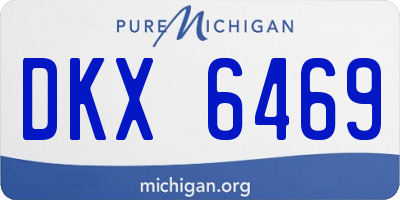 MI license plate DKX6469