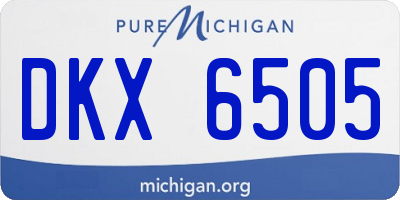 MI license plate DKX6505