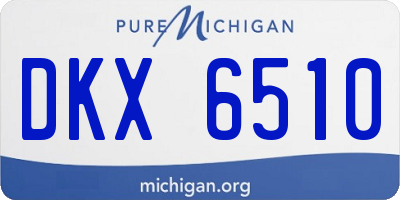 MI license plate DKX6510
