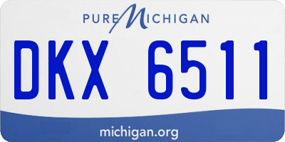 MI license plate DKX6511