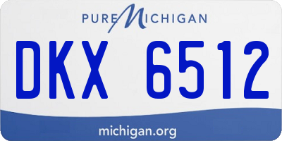 MI license plate DKX6512