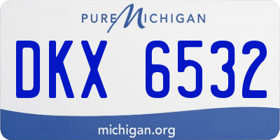 MI license plate DKX6532