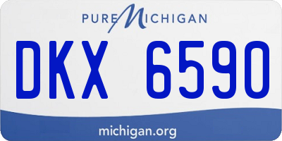 MI license plate DKX6590