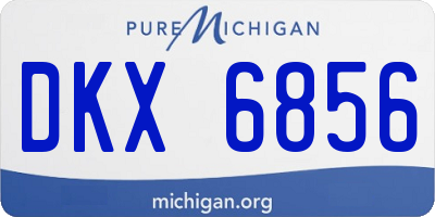 MI license plate DKX6856