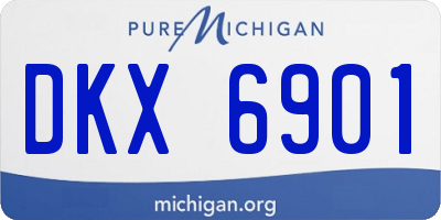 MI license plate DKX6901