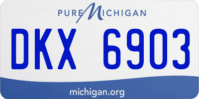 MI license plate DKX6903
