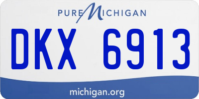 MI license plate DKX6913