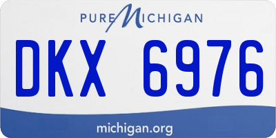 MI license plate DKX6976