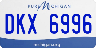 MI license plate DKX6996