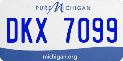 MI license plate DKX7099