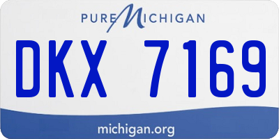 MI license plate DKX7169
