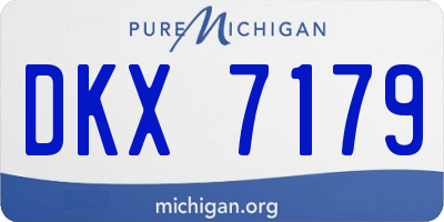 MI license plate DKX7179