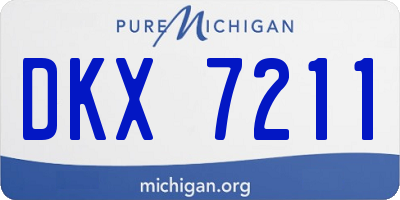 MI license plate DKX7211