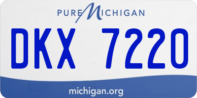 MI license plate DKX7220