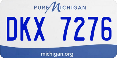 MI license plate DKX7276
