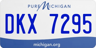 MI license plate DKX7295