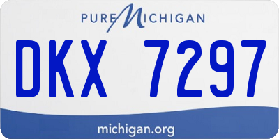 MI license plate DKX7297