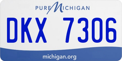 MI license plate DKX7306
