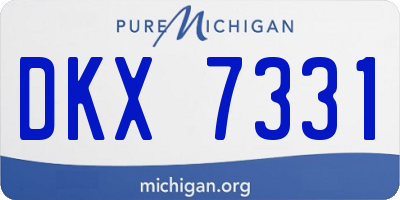 MI license plate DKX7331