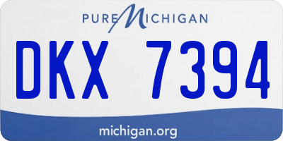 MI license plate DKX7394