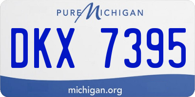 MI license plate DKX7395