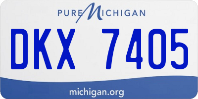 MI license plate DKX7405