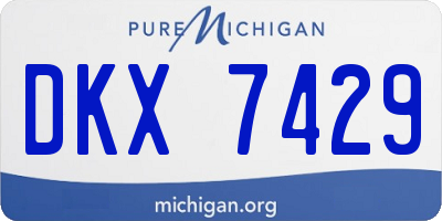 MI license plate DKX7429