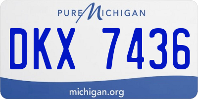 MI license plate DKX7436