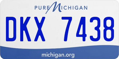 MI license plate DKX7438