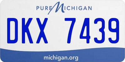 MI license plate DKX7439