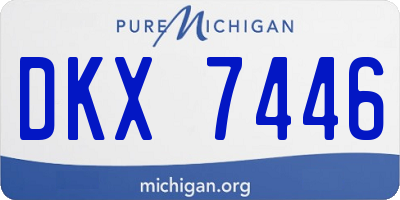 MI license plate DKX7446