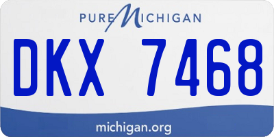 MI license plate DKX7468