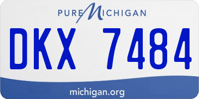 MI license plate DKX7484