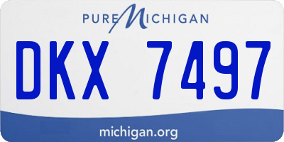 MI license plate DKX7497