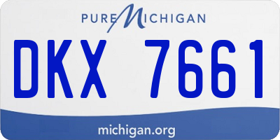 MI license plate DKX7661