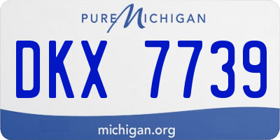 MI license plate DKX7739