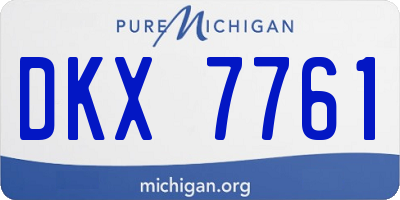 MI license plate DKX7761